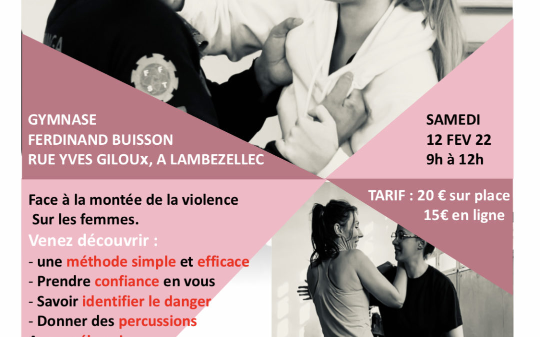 stage self defense féminin samedi 12 février 2022
