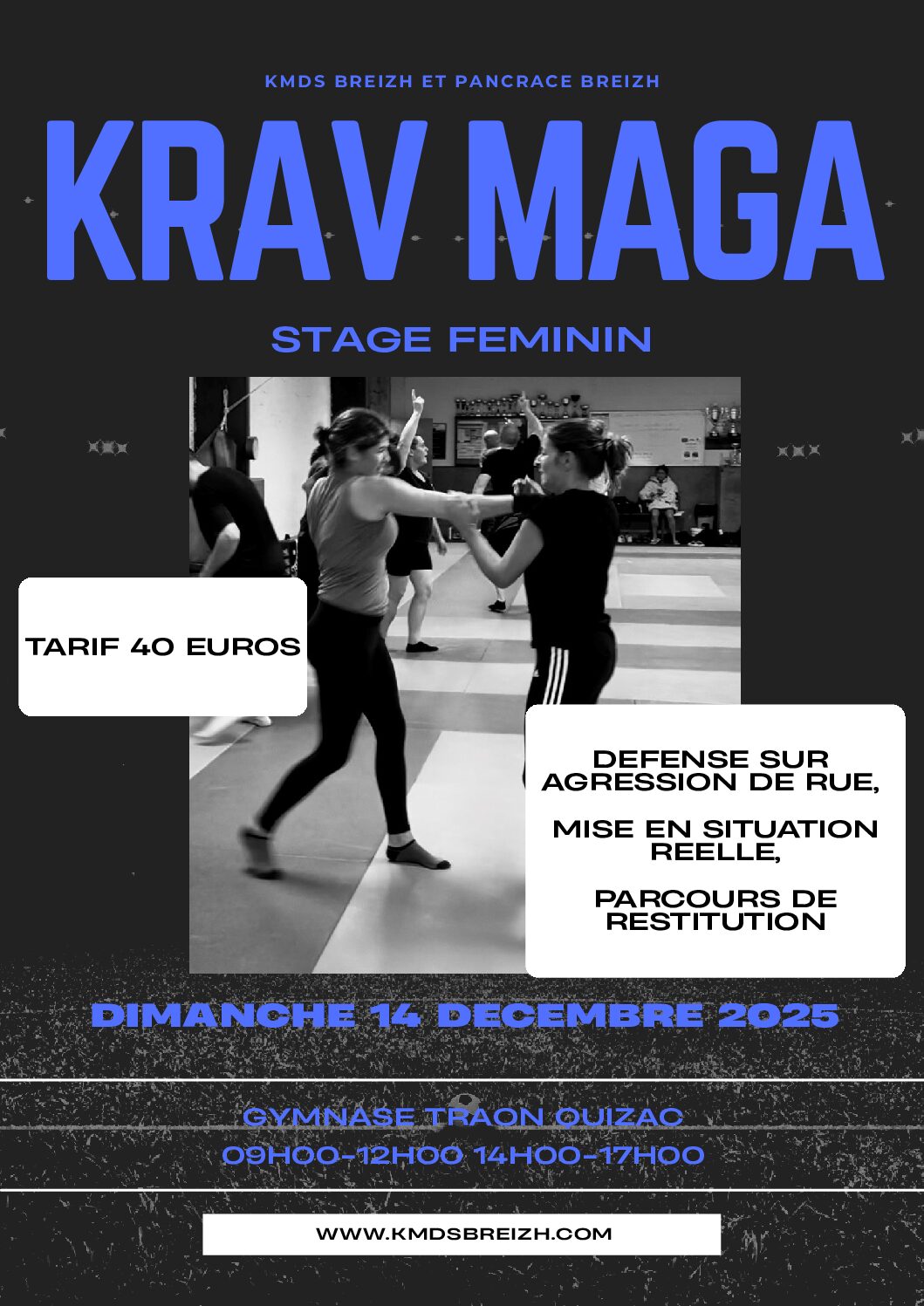 Stage self defense feminine dimanche 14 décembre 2025